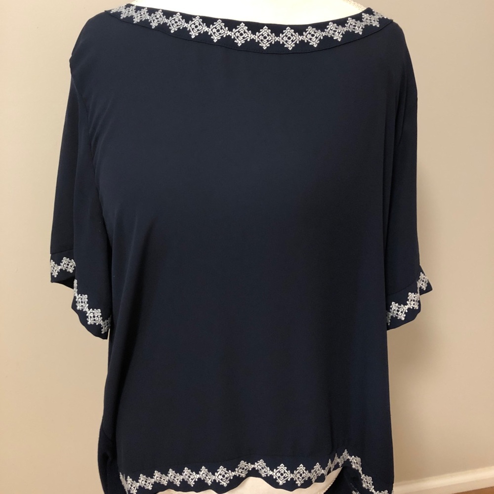 The Limited Navy Blouse